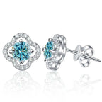 1ct Moissanite Stud Earrings For Women 925 Sterling Silver Wedding Gift BandsCo Straps