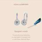 1CT Moissanite Drop Dangle Earrings 925 Sterling Silver Wedding Bridal Gift BandsCo Straps