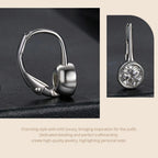 1CT Moissanite Drop Dangle Earrings 925 Sterling Silver Wedding Bridal Gift BandsCo Straps
