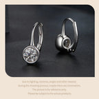 1CT Moissanite Drop Dangle Earrings 925 Sterling Silver Wedding Bridal Gift BandsCo Straps