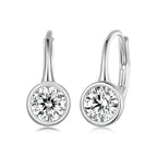 1CT Moissanite Drop Dangle Earrings 925 Sterling Silver Wedding Bridal Gift BandsCo Straps