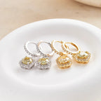 1ct GRA-Certified Moissanite Drop Earrings VVS D 18K Gold Plated 925 Sterling BandsCo Straps