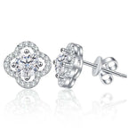 1ct Moissanite Stud Earrings For Women 925 Sterling Silver Wedding Gift BandsCo Straps