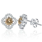 1ct Moissanite Stud Earrings For Women 925 Sterling Silver Wedding Gift BandsCo Straps