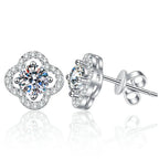 1ct Moissanite Stud Earrings For Women 925 Sterling Silver Wedding Gift BandsCo Straps
