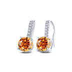 1ct D Color Moissanite 925 Sterling Silver Drop Earrings for Women Wedding BandsCo Straps