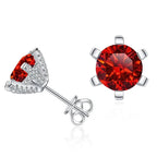 1ct D VVS Moissanite Stud Earrings 925 Sterling Silver 3EX Cut Women Daily BandsCo Straps