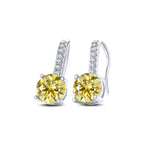 1ct D Color Moissanite 925 Sterling Silver Drop Earrings for Women Wedding BandsCo Straps