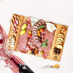 Bamboo Cheese Board & Cutting Board Kitchen Supplies Pi-Mart