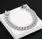 Gold Plated Iced Out Chain for Men and Women Cuban Chain Necklace Pi-Mart