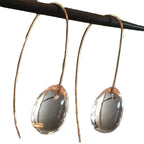 Ornament Simple Personality Glass Ball Ear Ring Pi-Mart