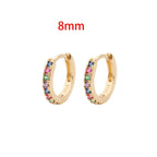 Stainless Steel Minimalist Huggie Hoop Earrings Pi-Mart