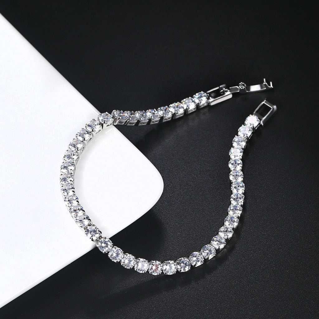Iced Out Crystal Tennis Bracelet Pi-Mart