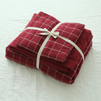 Washed Cotton Four-piece Duvet Cover Bedding Pi-Mart