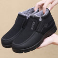 Men's Cotton Shoes Fleece-lined Warm Middle-aged And Elderly Pi-Mart