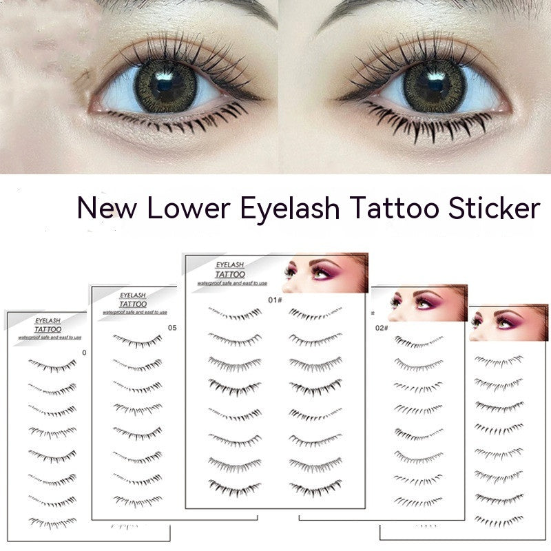 Lower Eyelashes Tattoo Sticker Disposable Waterproof Pi-Mart