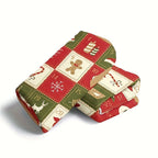 1pc Cozy Vintage Christmas Print Flannel Blanket - Soft, Warm, and Plush Throw for Couch, Sofa, Office, Bed, Camping, and Travel - Multi-Purpose Gift for All Seasons with Versatile Uses Lootquake LLC