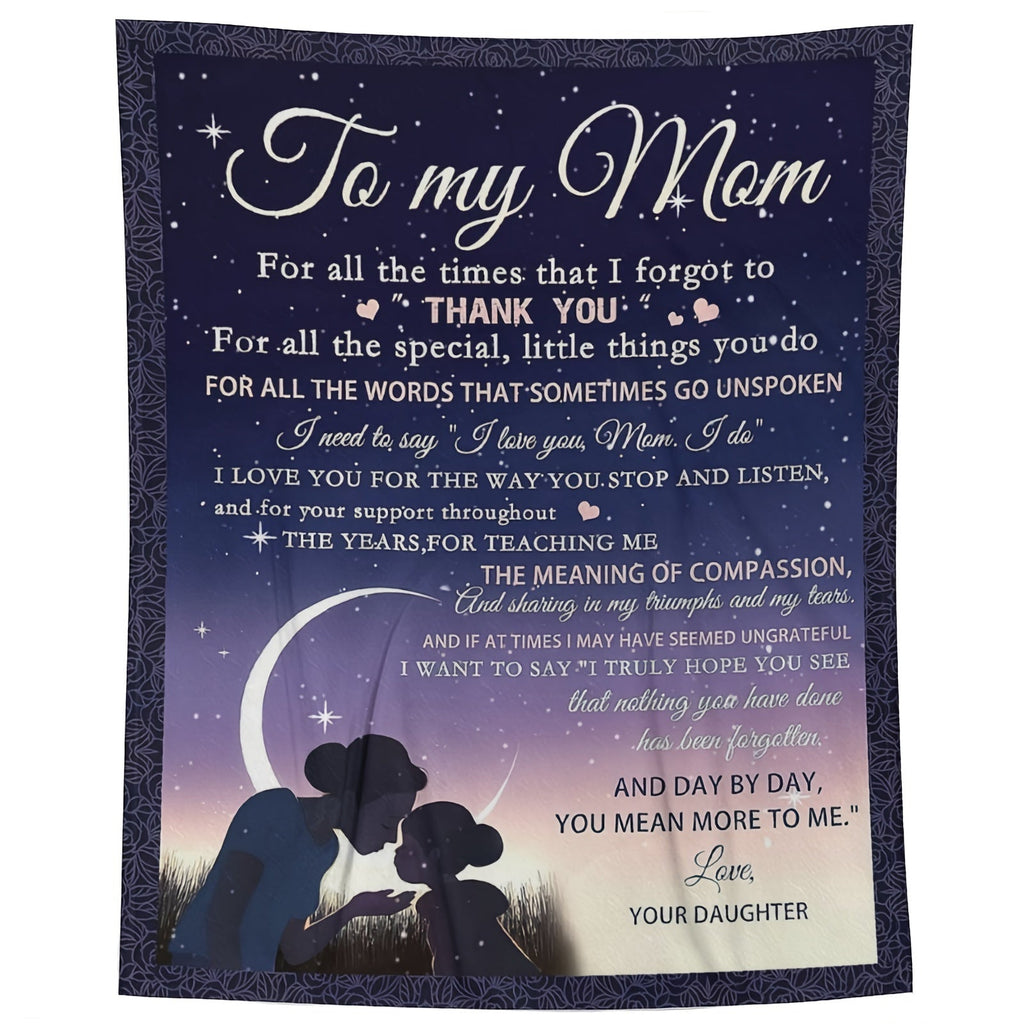 Cozy Blanket Gift - Soft, Funny, and Heartwarming Birthday Present for Mom, Daughter's Thoughtful Mother's Day, Christmas, and Birthday Gift Idea for Mothers Lootquake LLC