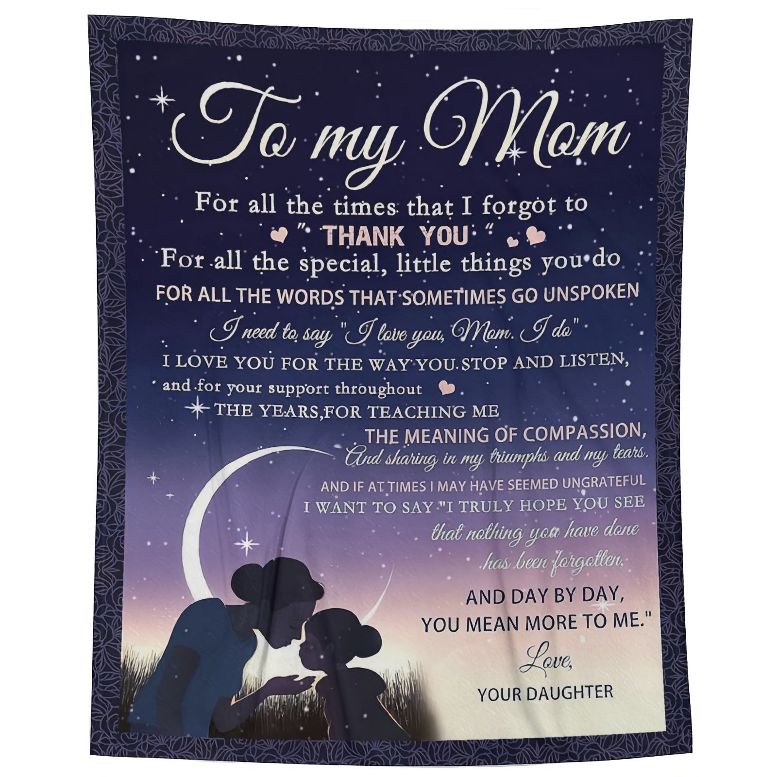 Cozy Blanket Gift - Soft, Funny, and Heartwarming Birthday Present for Mom, Daughter's Thoughtful Mother's Day, Christmas, and Birthday Gift Idea for Mothers Lootquake LLC