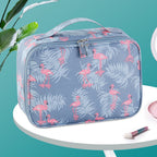 Travel portable large capacity cosmetic bag, printed nylon cosmetic storage bag, cosmetic case, toilet bag, makeup bag organizer, makeup bag with compartments, - SJB-DIAMOND ELITES