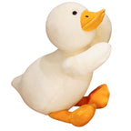Lying Big White Duck Feather Plush Toy Soft And Adorable Pillow Pi-Mart