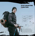 Outdoor Smart Watch with Pedometer and Compass, AMOLED Screen, Waterproof
