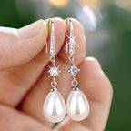 Women's All-match Baroque Drop-shaped Artificial Pearl Earrings Pi-Mart