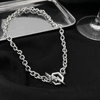 Lightning Hexagon Steel Necklace Pi-Mart