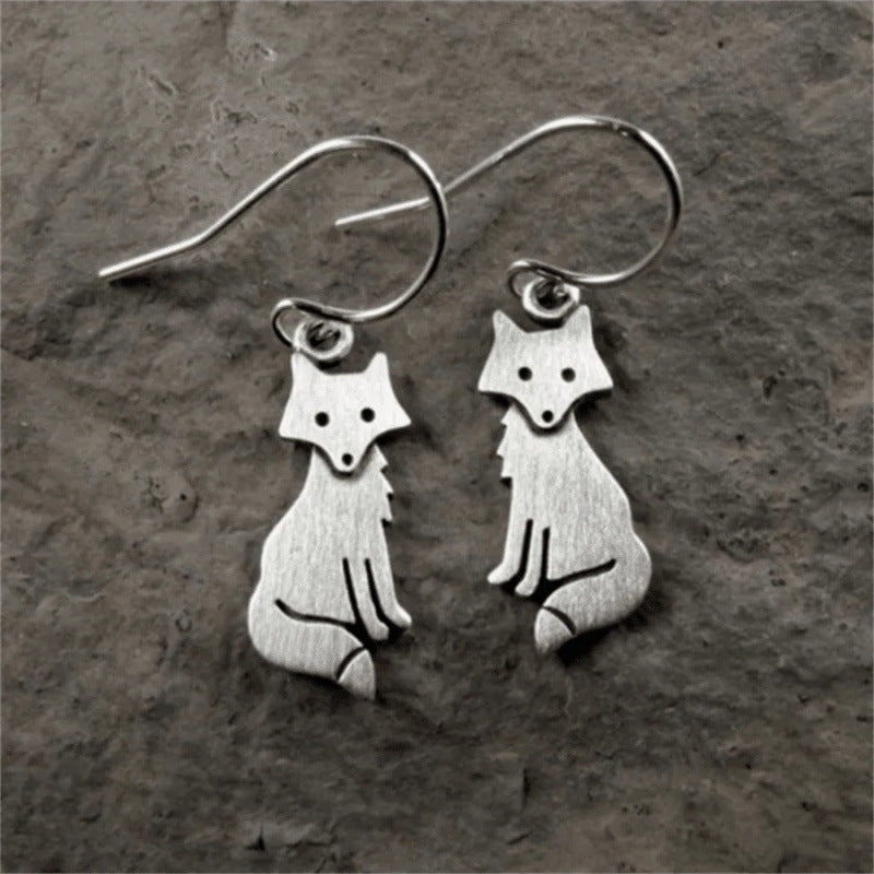 Female Versatile Retro Creative Small Animal Earrings Pi-Mart