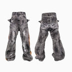 Washing Destroys Fashion Deconstruction Design Patchwork Pants Lootquake LLC