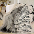 1pc Super Soft Flannel Blanket Gift From Mother To Son Suitable Bedroom Throw Blanket High Definition Printed Soft Blanket For Sofa Couch Office Bed Camping Travelling Lootquake LLC