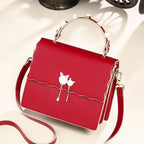Genuine leather handbags portable fashion simple shoulder bag trendy all-match crossbody bag tote bag - SJB-DIAMOND ELITES