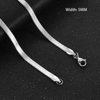 Flat Gold Color Stainless Steel Necklace Pi-Mart