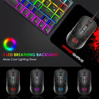 ATTACK SHARK Ultra-Light Wired Gaming Mouse with Honeycomb Design, Breathable Backlighting & USB Optical - Compatible with Windows, Xbox, PS4, Mac, HP, Acer, ATTACK SHARK Lootquake LLC