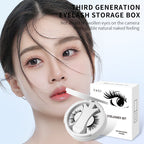 Magnetic False Eyelashes Integrated Storage Box Glue-free Magnet False Eyelashes Natural Makeup Tools With Applicater Pi-Mart