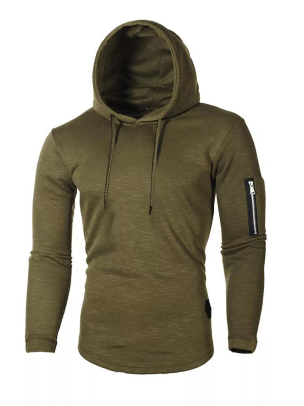 Men's Plus Size Casual Slim Fit Long Sleeve Hoodie THRIXINE