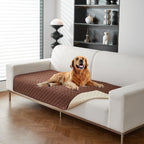1pc Waterproof Solid Color Plaid Non-Slip Pet Sofa Cover, Machine Washable Blanket for All Season Protection, Suitable for Cats, Dogs, and Small Animals