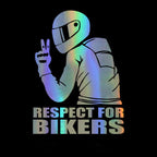Motorcycle Rider Respect For Bikers Car Stickers Pi-Mart