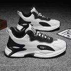 Fashion Black White Sneakers Casual Outdoor Lightweight Breathable Sports Shoes For Men Pi-Mart