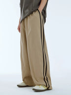 Men's Wide Leg Side Striped Pants