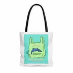 Dolphin Tote Bag - Eco-Friendly Polyester Shopper 16"
