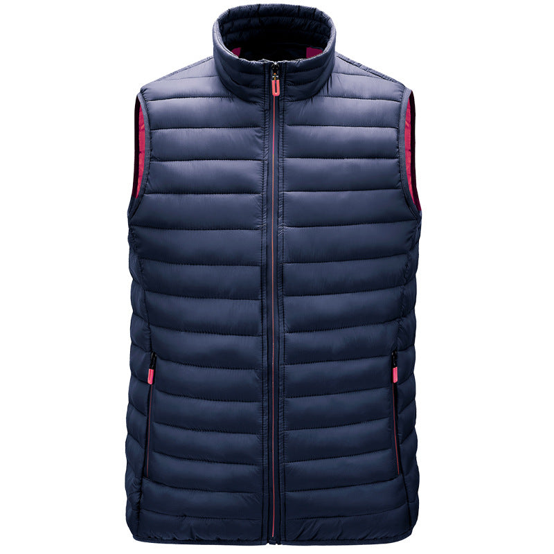 Fashion Men's Autumn Vest Stand-Collar Cotton Jacket