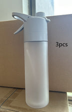 Spray Water Bottle For Girls Outdoor Sport Fitness Water Cup Large Capacity Spray Bottle Drinkware Travel Bottles Kitchen Gadgets Pi-Mart