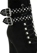 Punk Harness Boots - Studded High Heel Boots | Femstylo