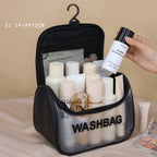 Travel Portable Cosmetic Bag – Large Capacity Unisex Hook Toilet Bag for Cosmetics Storage | Durable & Organized | Perfect for Travel and Daily Use - SJB-DIAMOND ELITES