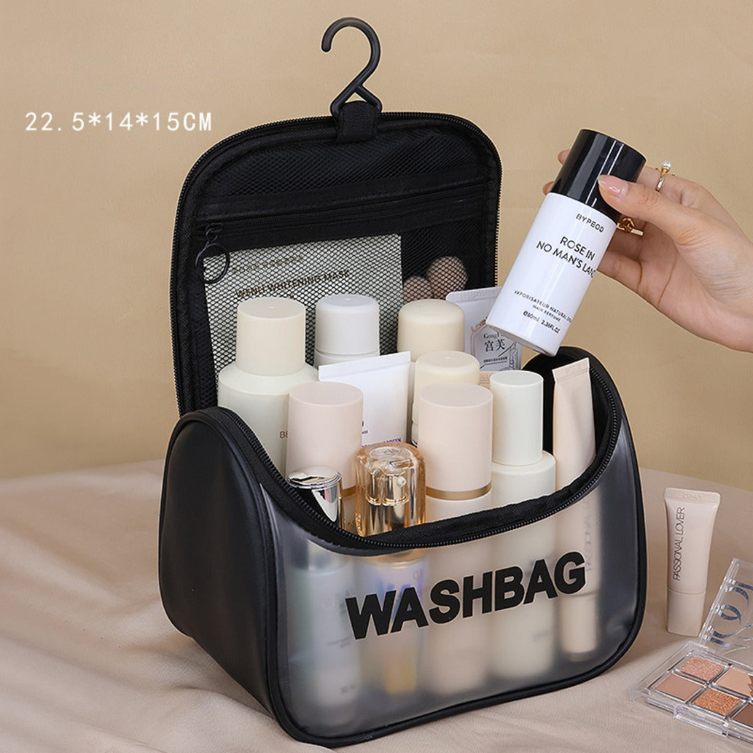 Travel Portable Cosmetic Bag – Large Capacity Unisex Hook Toilet Bag for Cosmetics Storage | Durable & Organized | Perfect for Travel and Daily Use - SJB-DIAMOND ELITES
