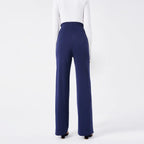 Solid Color Casual Pants Slim, High-waisted Bell Bottoms - SJB-DIAMOND ELITES