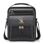 Leather Messenger Crossbody Shoulder Bag For Men Work Business Casual Adjustable Straps With  Metal Zipper - SJB-DIAMOND ELITES