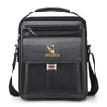 Leather Messenger Crossbody Shoulder Bag For Men Work Business Casual Adjustable Straps With  Metal Zipper - SJB-DIAMOND ELITES