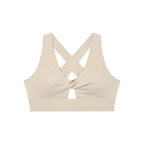 Loki & Ivy Women's Twist Front V-Neck Sports Bra